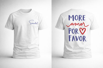 T-shirt Flower More amor